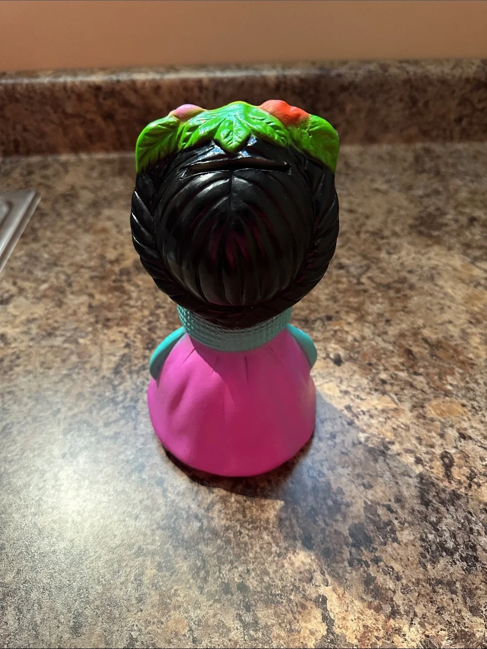 Frida-Inspired Pink Floral piggy bank